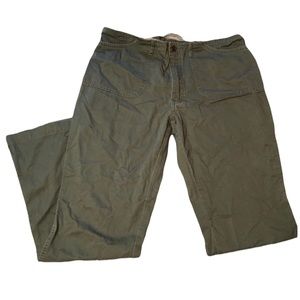 Abercrombie and Fitch Y2K Army Green Boot Cut Pants Size 10